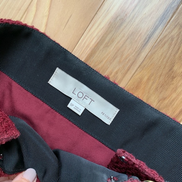 Cranberry Skirt by Ann Taylor Loft 0P - Picture 2 of 2